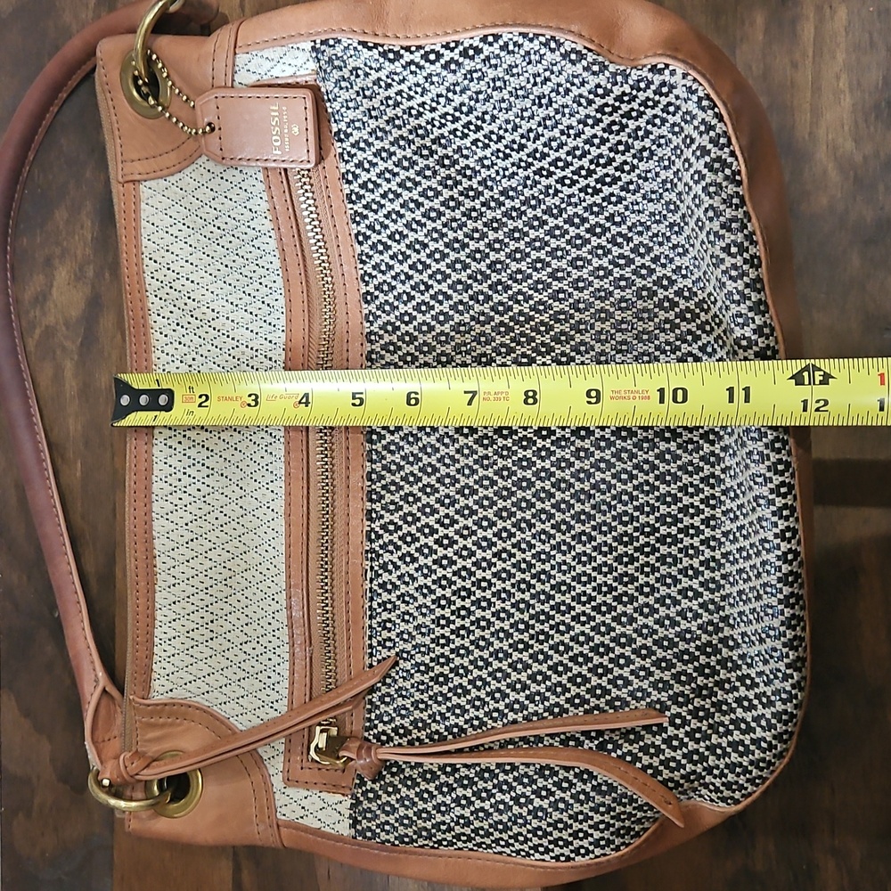 Fossil Black and Tan Shoulder Bag - Picture 10 of 14